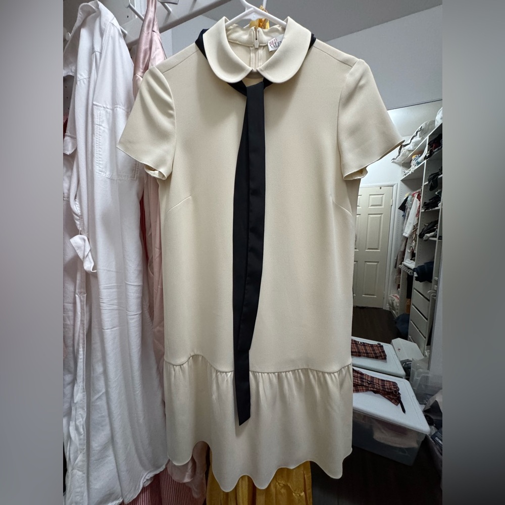 Red Valentino front tie dress